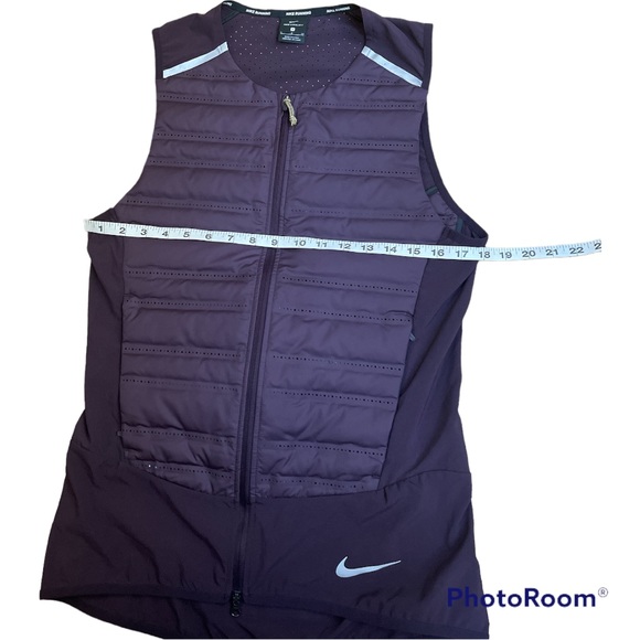NIKE AEROLOFT purple packable down running vest size small - Picture 3 of 7